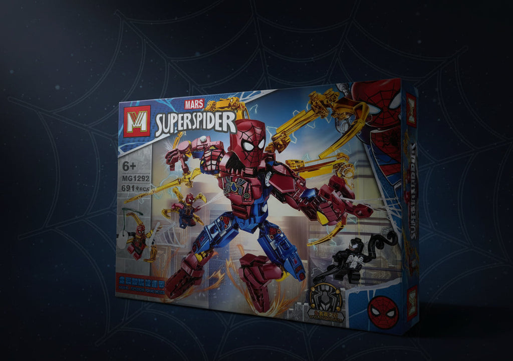 Mars Super Spider Constructor Block Set (MG1292) 691 Pcs