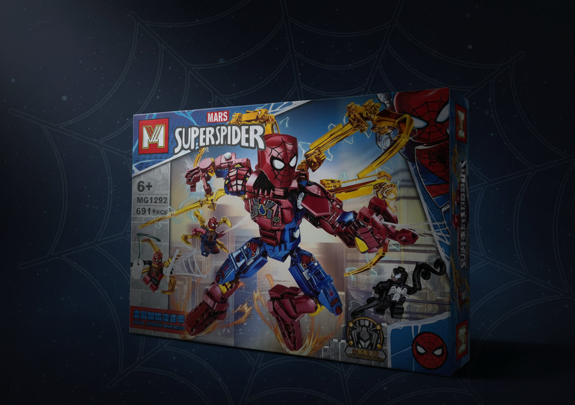 Mars Super Spider Constructor Block Set (MG1292) 691 Pcs