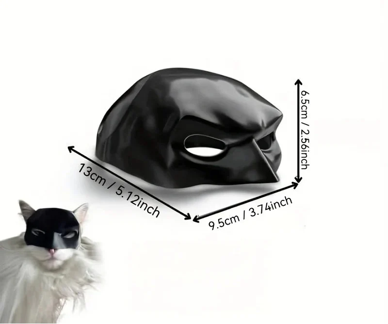 Cat Batman Mask Superhero Costume Fun Pet Prop for Cosplay Photoshoots