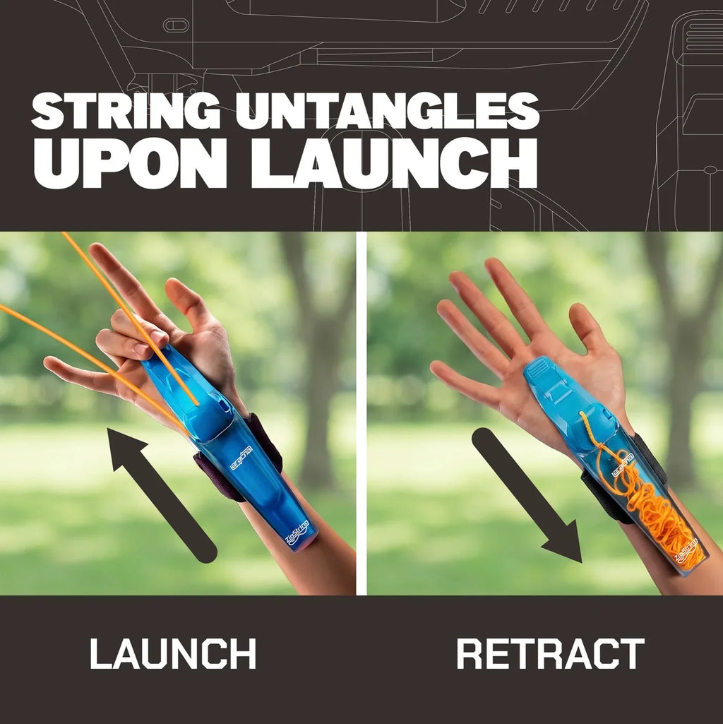 Spider Web String Shooter Toy – Limited Edition | Rechargeable Flying Web Launcher, Glow in the Dark Superhero Gadget