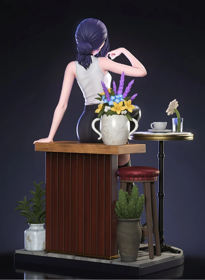 Reze Chainsaw Man 3D Printed Resin Statue – Premium Collector Edition