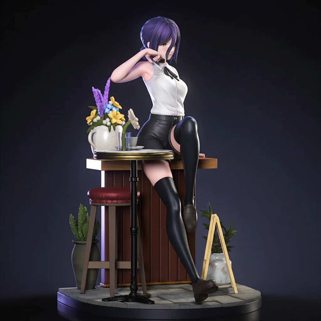 Reze Chainsaw Man 3D Printed Resin Statue – Premium Collector Edition