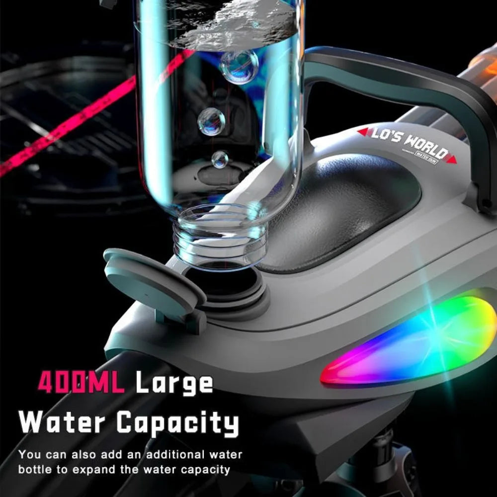 Gatling Electric Water Gun High-Pressure Automatic Rechargeable Long Range Outdoor Water Blaster Toy