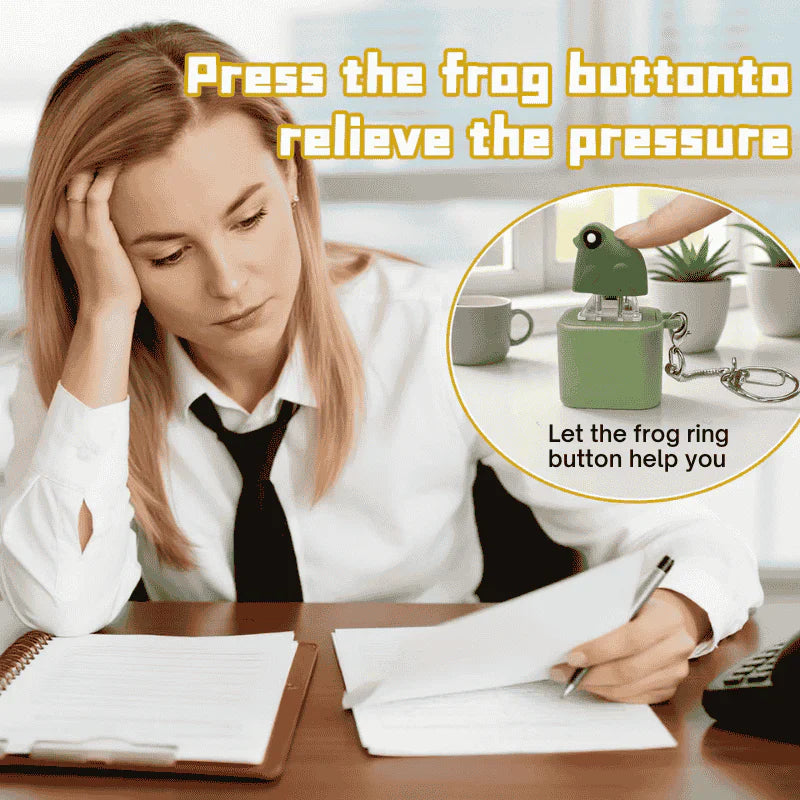Frog Croaking Keychain – Funny Sound Keychain Toy for Kids & Gifts, ADHD treatment toy