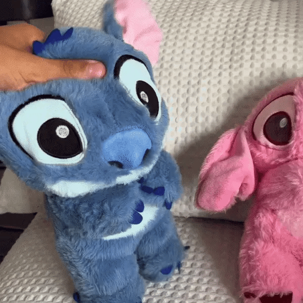 The Breathing Stitch Portable plush Soft Toy Plush, Sound Machine, Baby Gift with Music, Lights & Breathing Motion