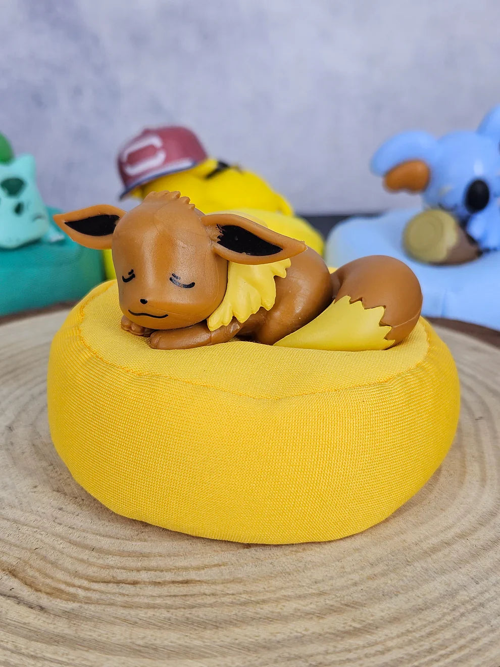 Pokemon Sleeping Figure Set - Set of 6 Collectible Miniatures