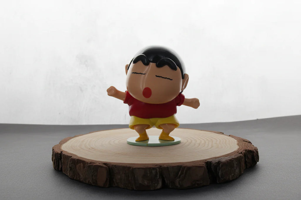 Dancing Shinchan Movable Noding Head Mechanical Toy Figure Size 12 cm