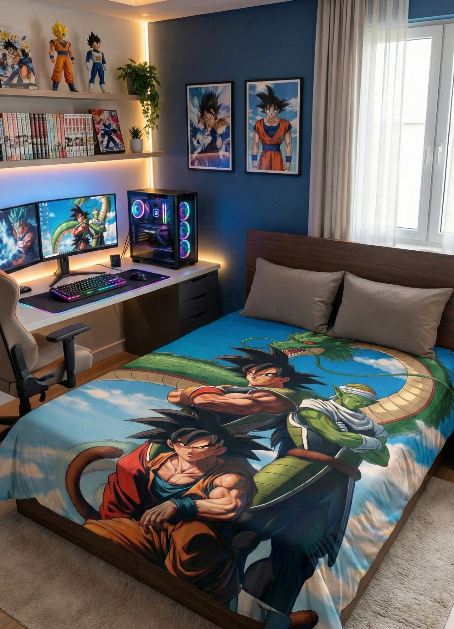 Dragon Ball Z Goku & Shenron Wish Scene – Anime Tapestry