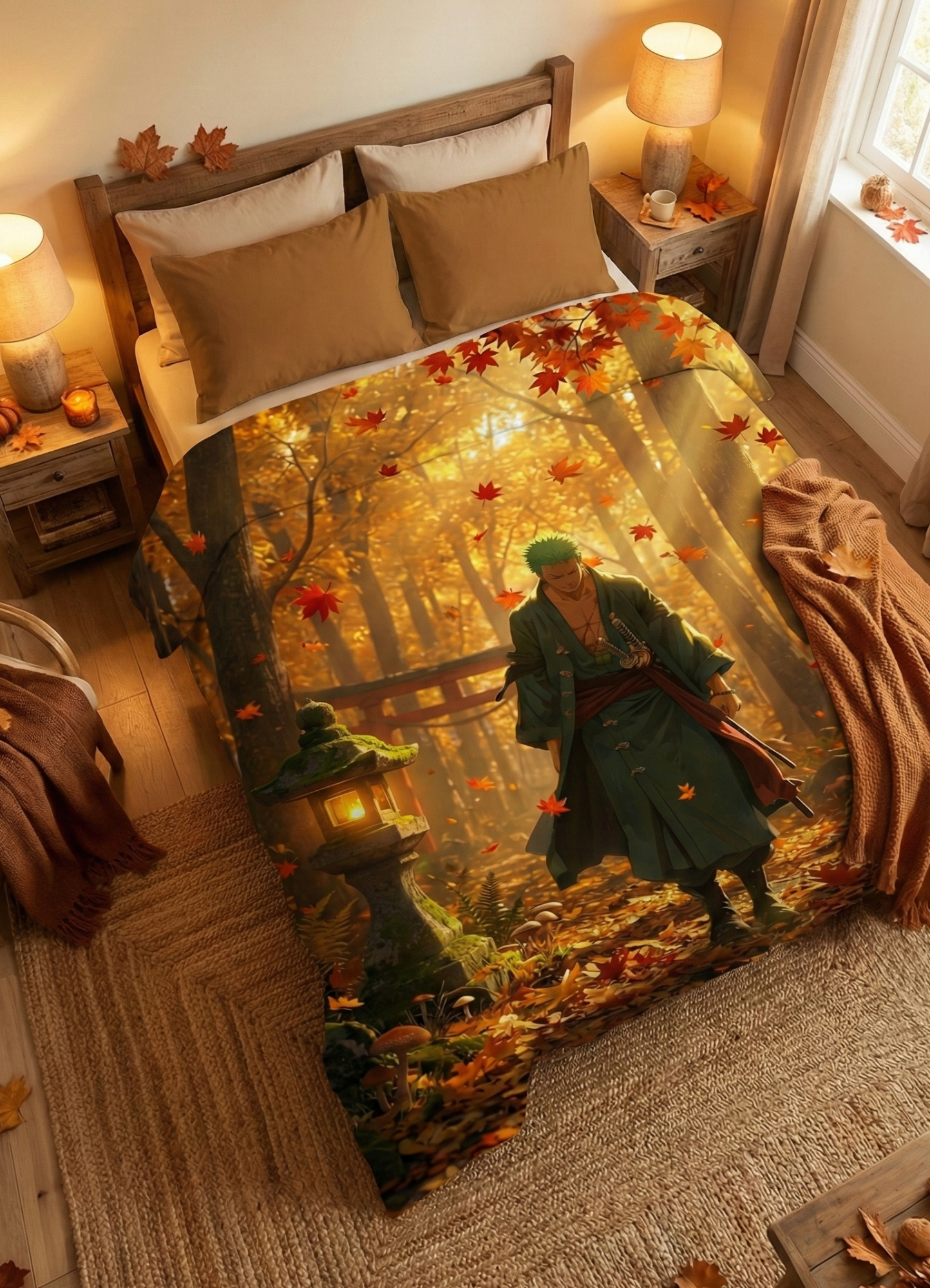 Roronoa Zoro One Piece Anime Tapestry for Home Bedroom Living Room (Multicolor)