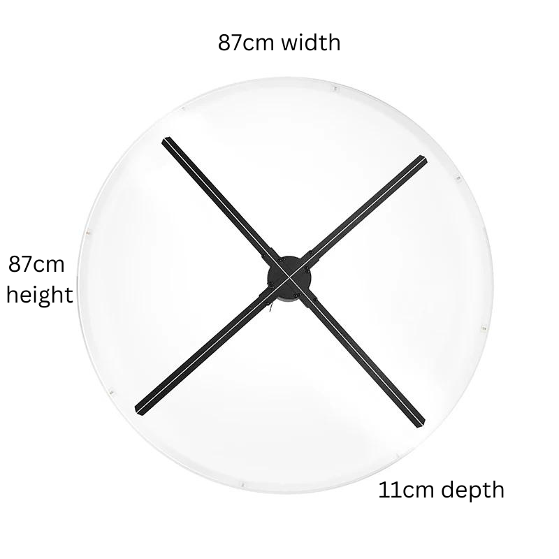 OtakuVision™ 3D Hologram Fan Dual Blade Fan - Customizable