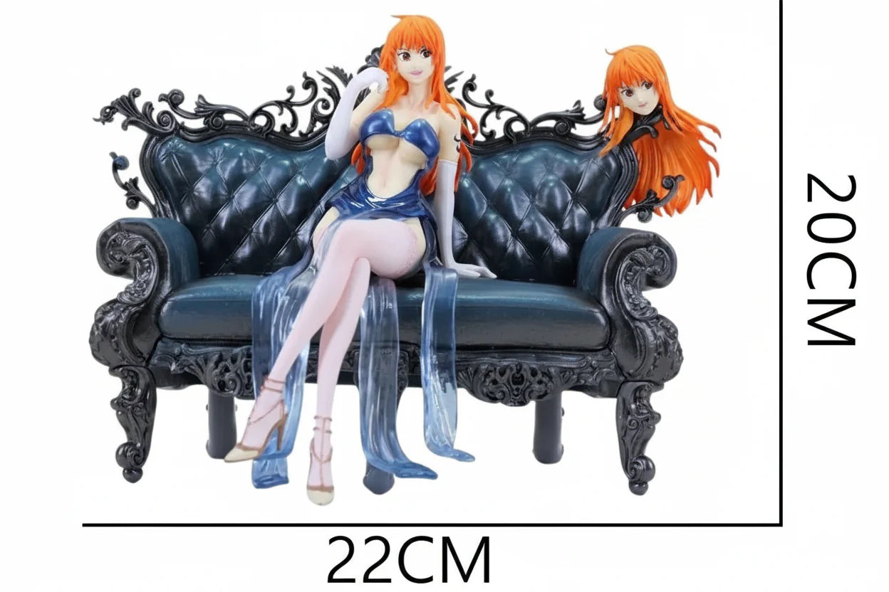 One Piece Nami Elegance on the Sofa Action Figure Collectible 20 cm