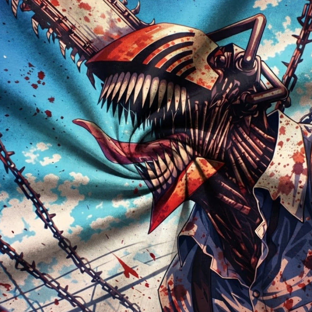 Chainsaw Man Tapestry for Home Bedroom Living Room (Multicolor)