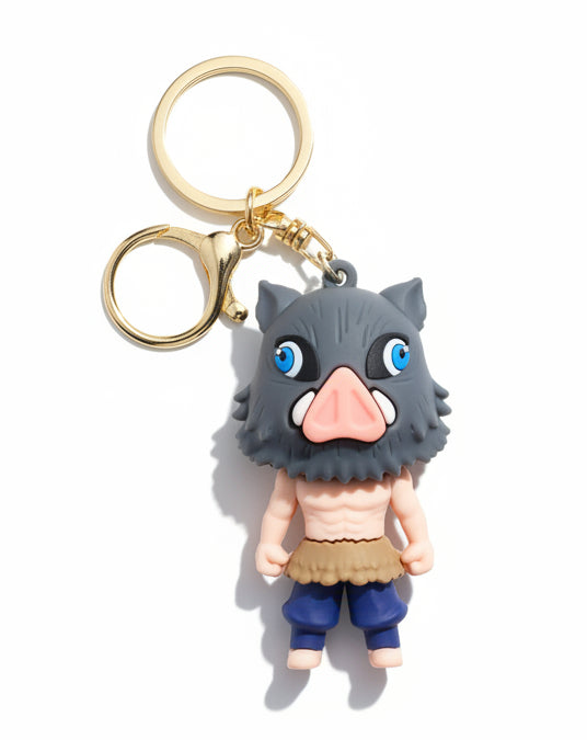 Demon slayer Anime Inosuke 3D Keychain Pack of 2