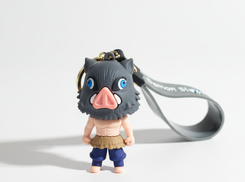 Demon slayer Anime Inosuke 3D Keychain Pack of 2