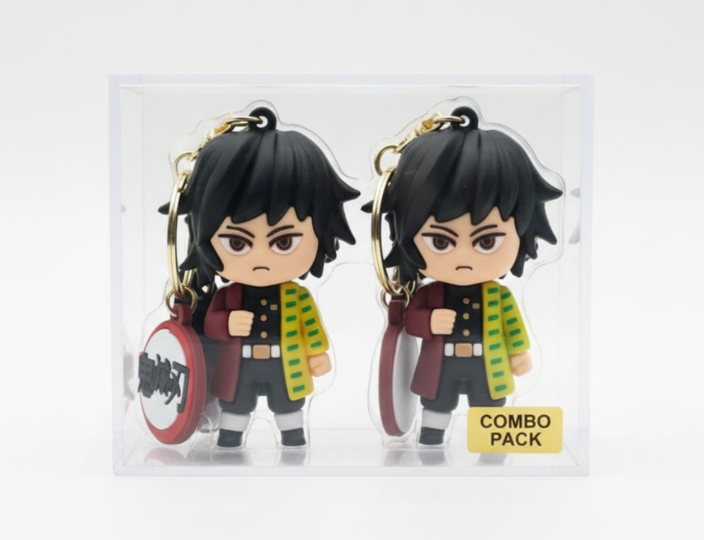 Demon Slayer Giyu Tomioka 3D Keychain Pack of 2