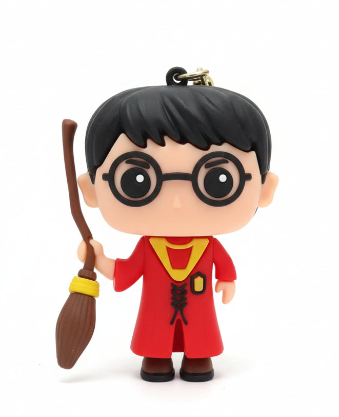 Harry Potter 3D Silicone Chibi Figure Keychain Pack of 2