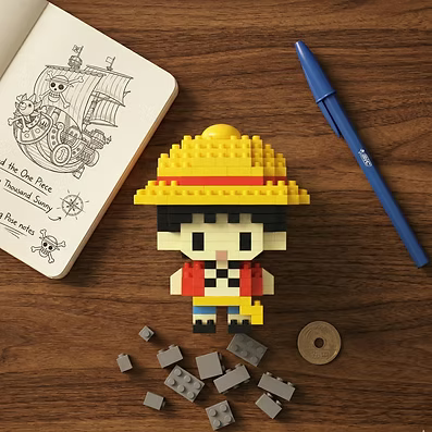 Mini Building Monkey D Luffy Mini Brick Toy Set For Kids 14+ (Limited Edition)