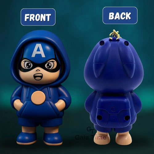 Captain America - 3 in 1 Superhero Face Changing Keychain Pack of 3 ( limited edition )