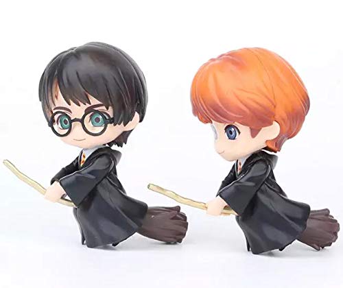 Harry Potter Sitting on BroomStick 3pcs Figure set