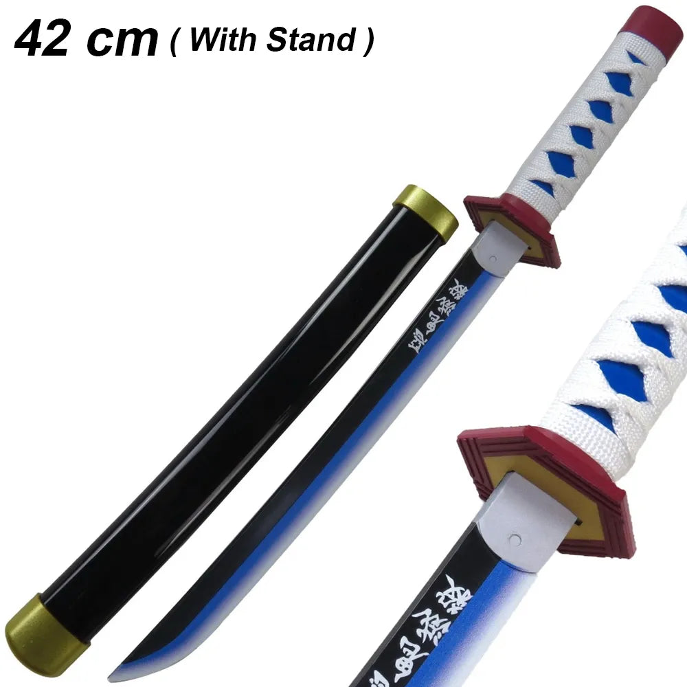 Giyu Tomioka Wooden Katana 42cm with stand (Demon Slayer)