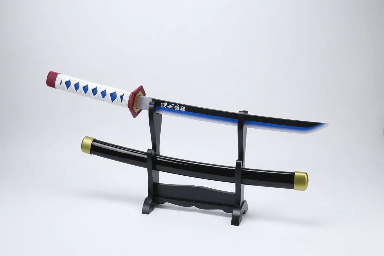 Giyu Tomioka Wooden Katana 42cm with stand (Demon Slayer)