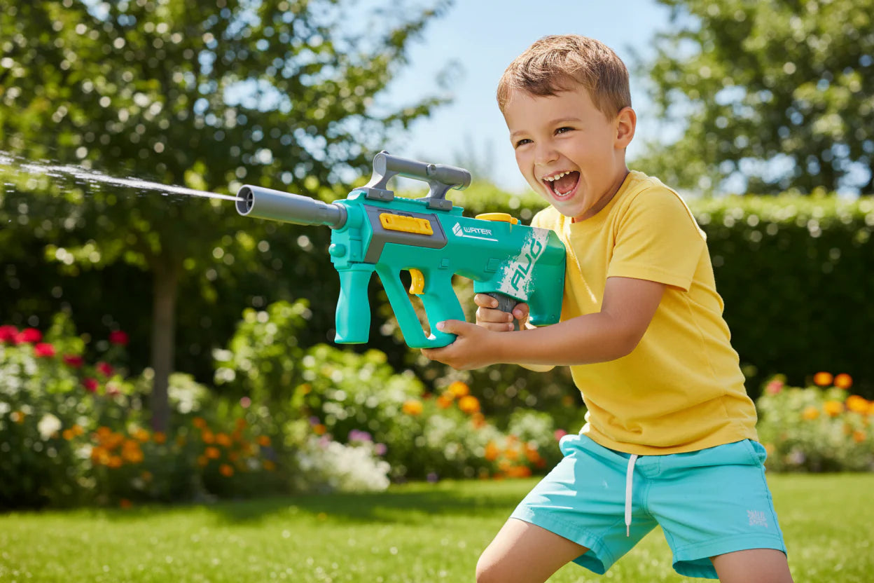 Electric Squirt Automatic Water Gun with 32 Ft Long Range, 500CC Capacity Super Water Blaster for Holi, Adults & Kids