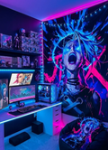 Jinx | Arcane anime Tapestry for Home Bedroom Living Room (Multicolor)