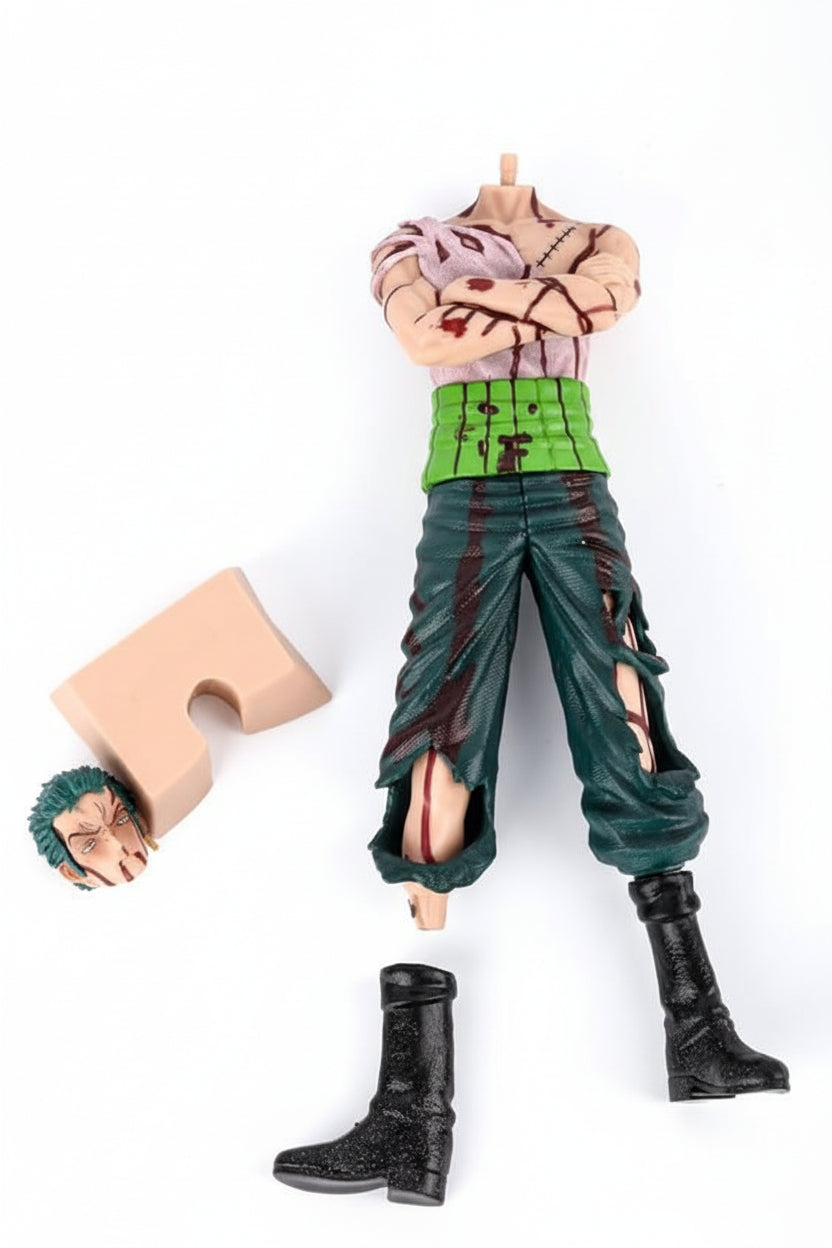 One Piece Roronoa Zoro “Nothing Happened” Action Figure Moss Head Anime Collectible Statue (29 cm)