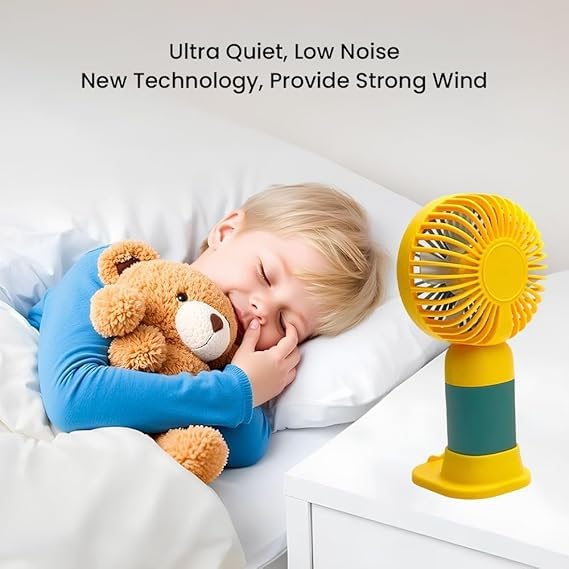 Mini Portable Fan Rechargeable Handheld & Desk Fan High Speed Motor USB Charging