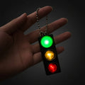 Traffic Light LED Keychain Lights Up And Glows!
