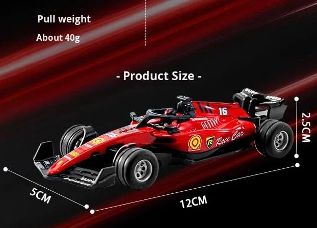 Mini RC Formula 1 Leclerc (with Driver) Speed Regulating Alloy Model Remote Control Car 1:64 Scale 2.4 GHz