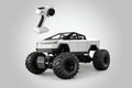 Rc Cybertruck Monster Style Truck Metal Body, 4WD High-Speed Off-Road Remote Control with 2.4GHz Controller Climbing Truck with Aluminum Shocks
