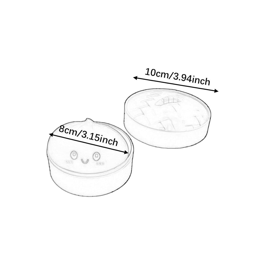 Funny Dumpling Ball with Steamer Basket for Playing Birthday Gifts Halloween Project Cute Dumpling Bun Squeeze Toy Multicolor (Limited Edition)