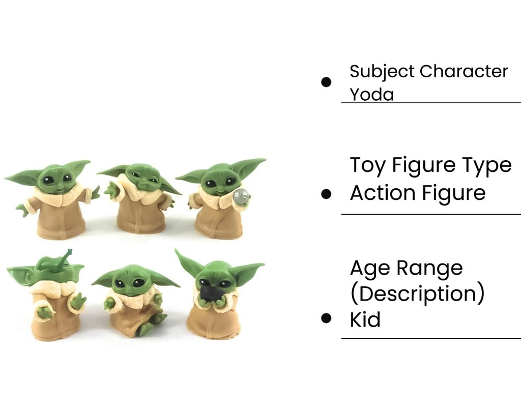 Cute Star Wars Baby Yoda Action Figure Cute Desk Decoration
