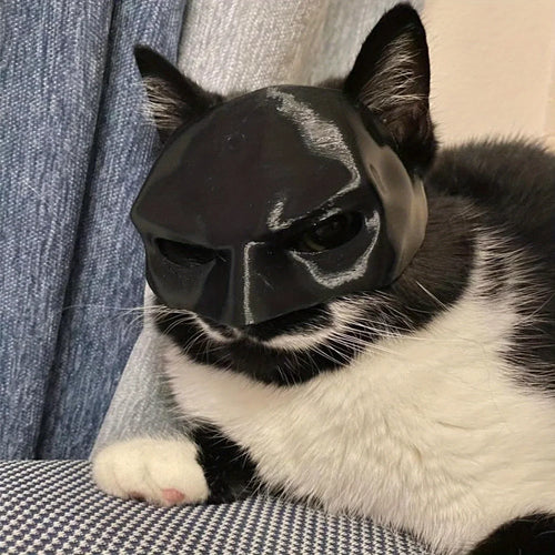 Cat Batman Mask Superhero Costume Fun Pet Prop for Cosplay Photoshoots