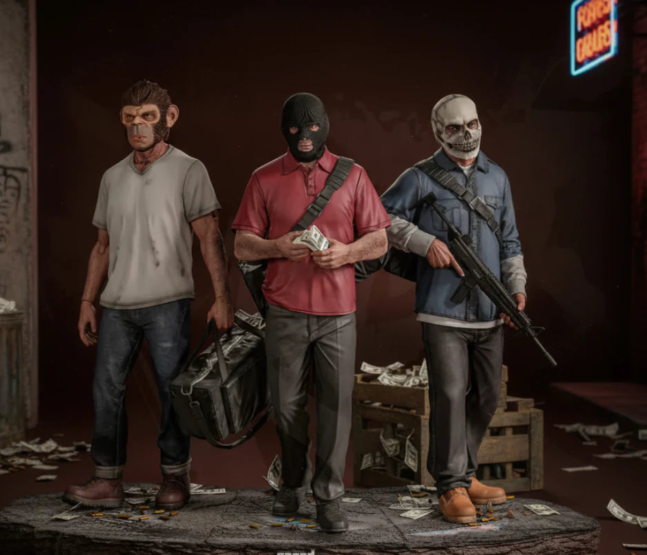 Grand Theft Auto V – 1/6 Scale Resin Statue by Tibs 3D Studio – Premium Collector Edition