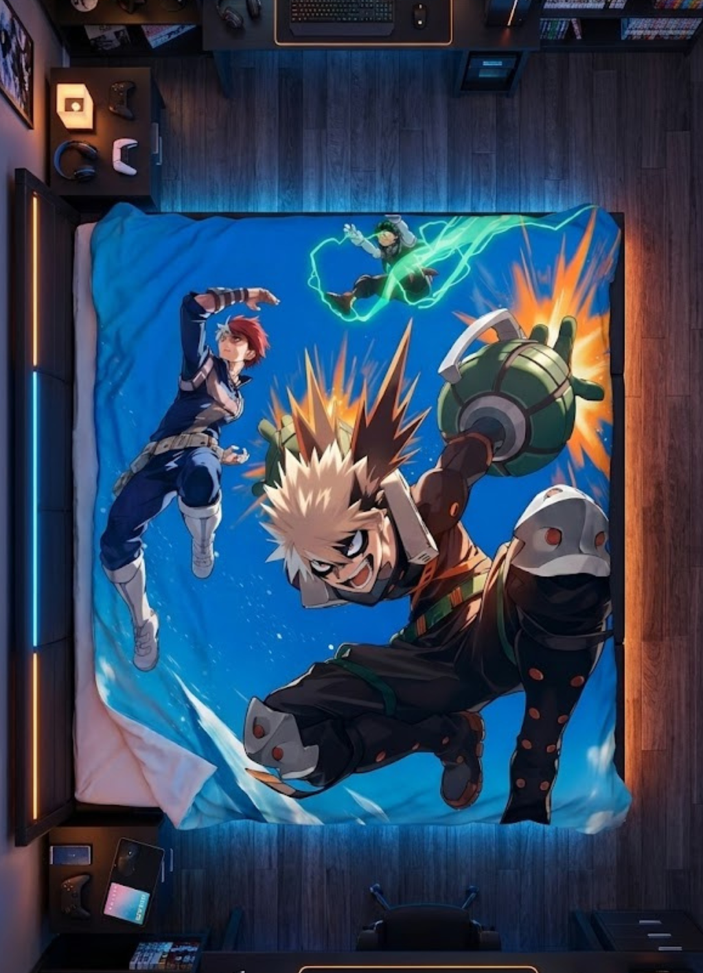 Katsuki Bakugo Explosion Mode – My Hero Academia Wall Tapestry for Home Bedroom Living Room (Multicolor) (Copy)
