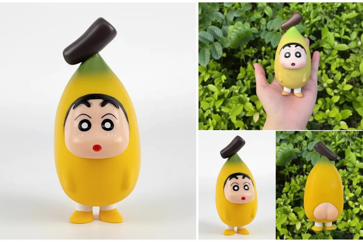 Shinchan Banana Fruit Style Cartoon Figure 12cm