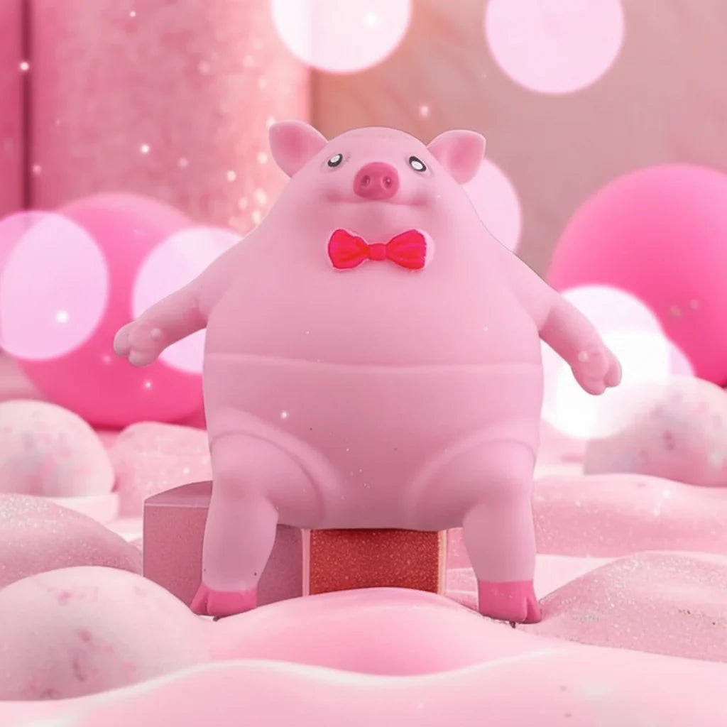 Mr. Pig Squishy Elastic Stress Relief and Fun Fidget Toy [Limited Edition]
