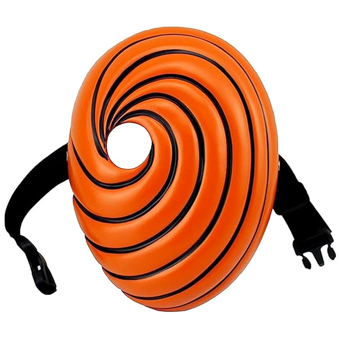 Tobi Obito Mask Resin Mask Costume Mask Cosplay Props Halloween Party Gift for Kids Ninja Anime Uchiha Cosplay