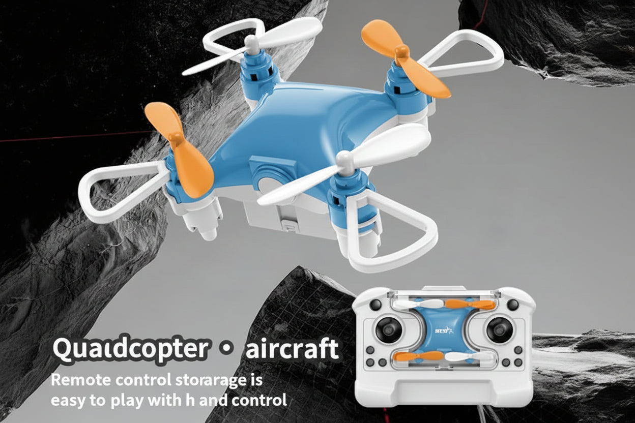 Mini Pocket Quadcopter Drone 360 Flip Drone Easy Stunt Flights with 360° Flips & Altitude Hold, LED Lights & Propeller Guards, Indoor/Outdoor Beginner-Friendly RC Quadcopter Mini Drone for Kids & Adults