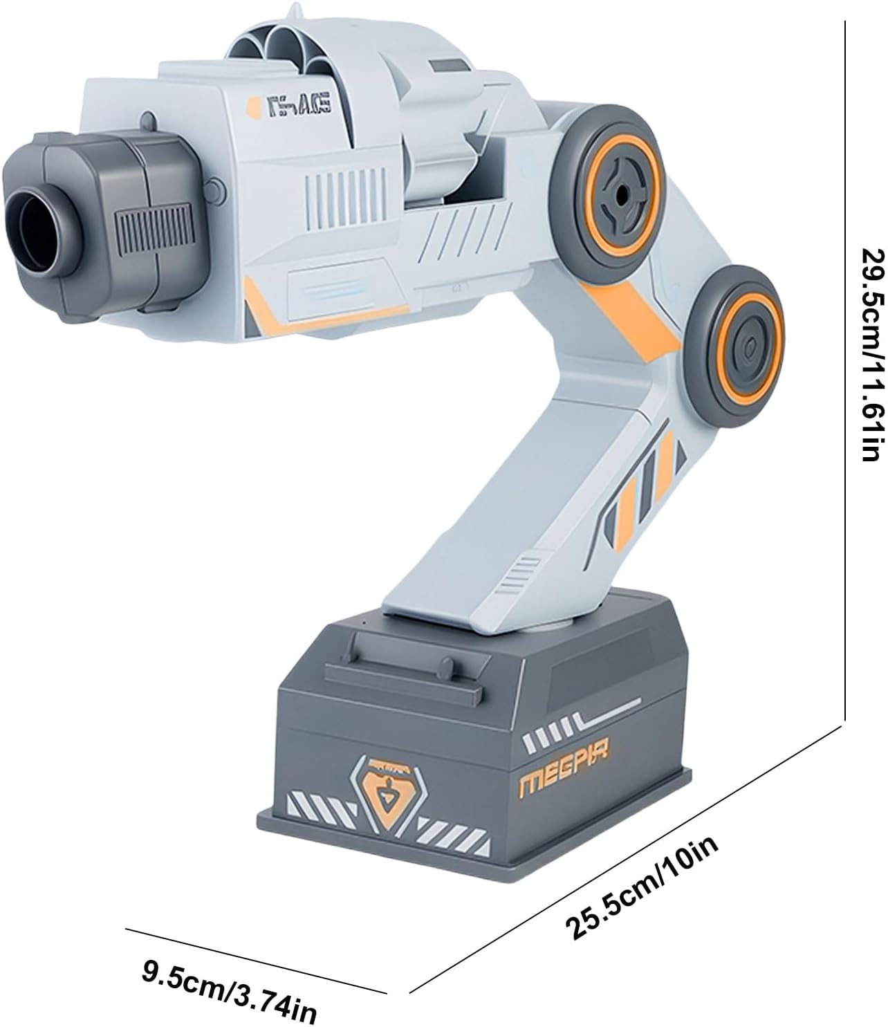 Smart Robotic Arm Tracking Blaster Toy with Remote Control & 10 Soft Bullets