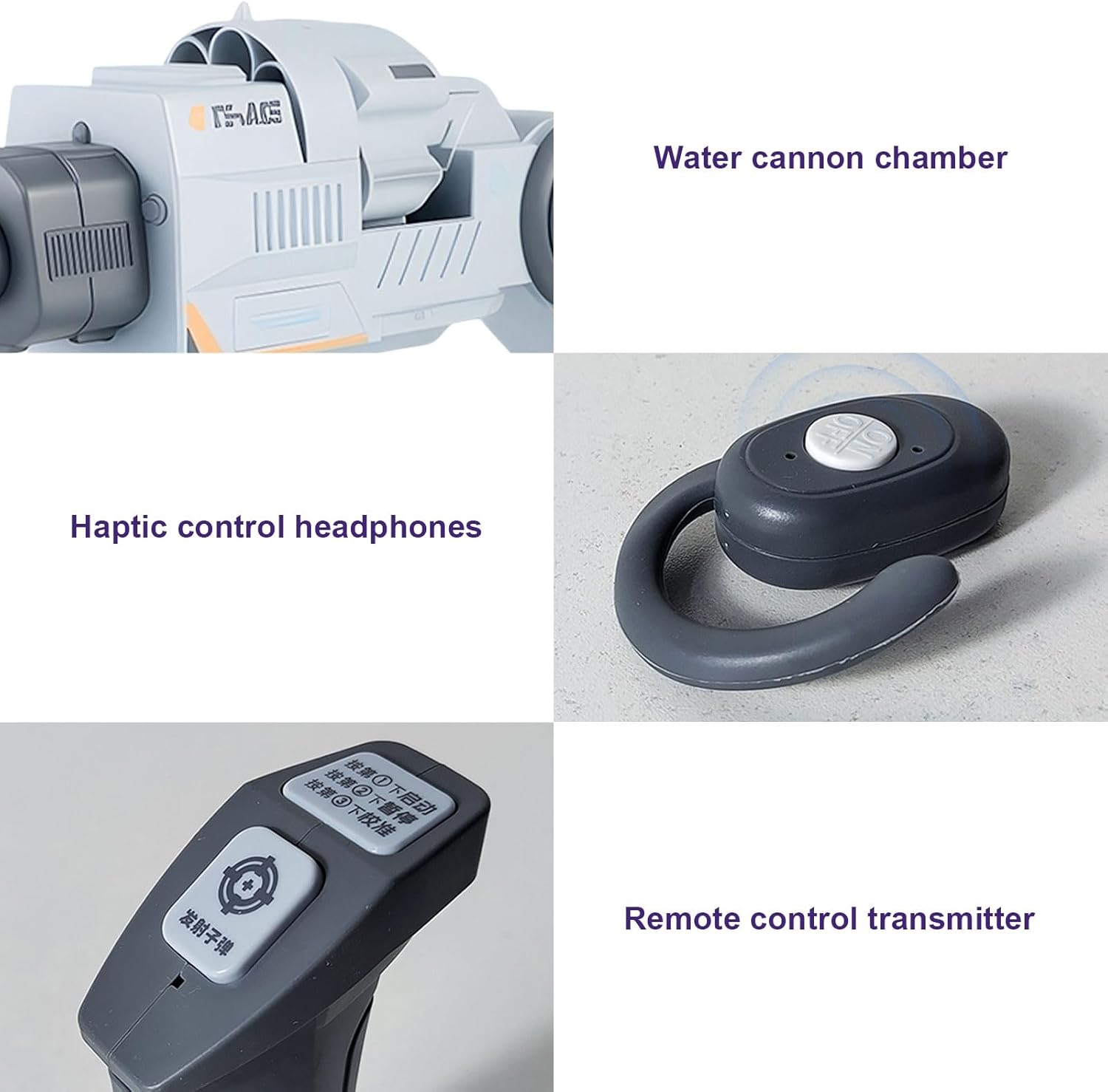 Smart Robotic Arm Tracking Blaster Toy with Remote Control & 10 Soft Bullets