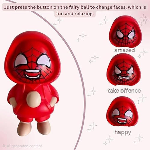 Spider-man Mood Swings Face Changing Keychain Pack of 3 ( limited edition )