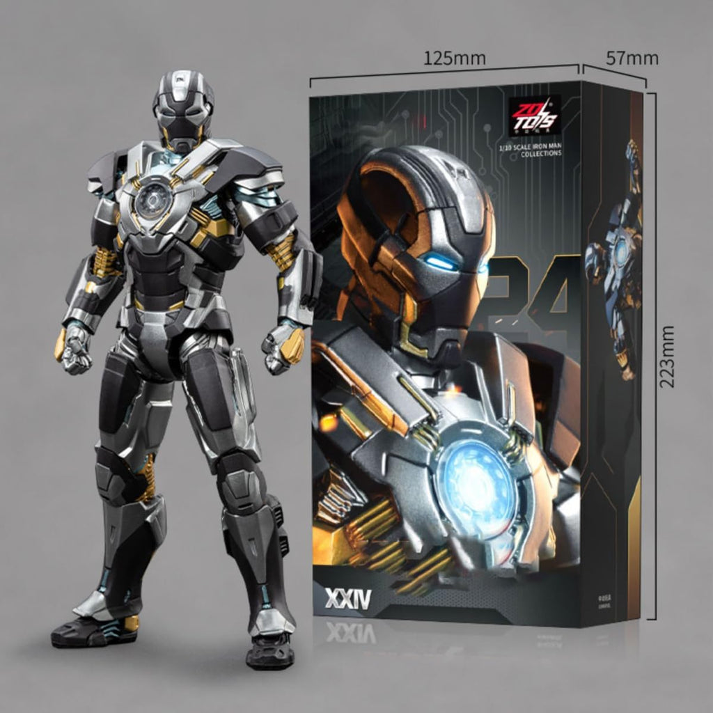 ZD Toys Non-Luminous Iron Man MK24 Action Figure (Limited Edition)