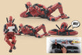 Deadpool Miniatures Car Decor Action Figure (3 Pcs Set)