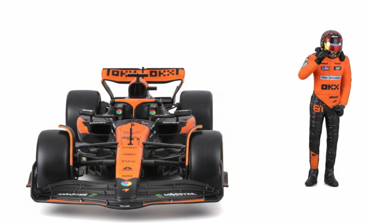F1 Miami Grand Prix Racing Car Oscar Piastri 81# 1/24 F1 MCL38 Alloy Car Die Cast Model Collection Gift