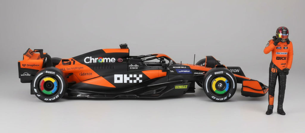 F1 Miami Grand Prix Racing Car Oscar Piastri 81# 1/24 F1 MCL38 Alloy Car Die Cast Model Collection Gift