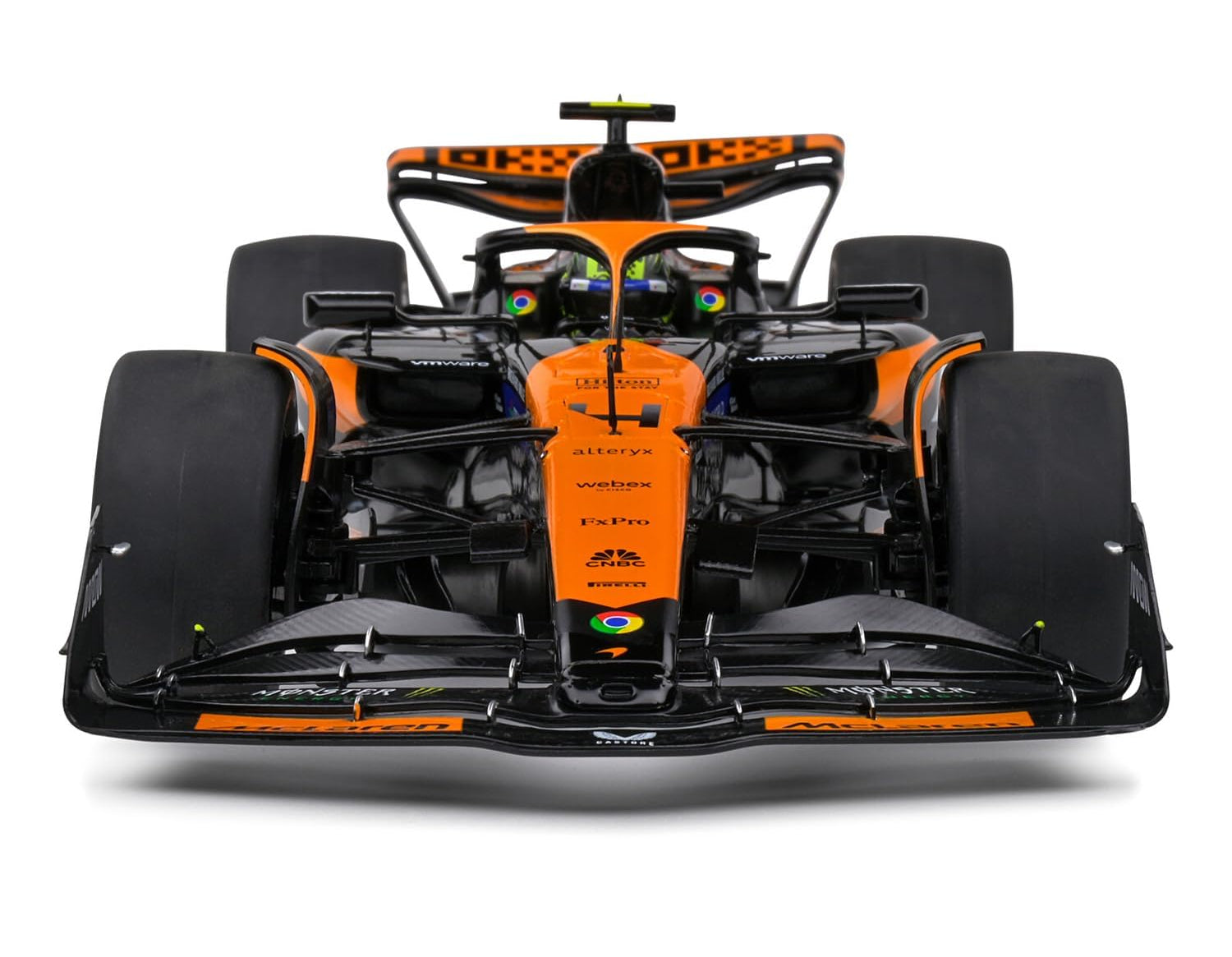 F1 Lando Norris Miami Grand Prix Racing Car McLaren MCL38 Miami Grand Prix Collection #4 1:43 Diecast