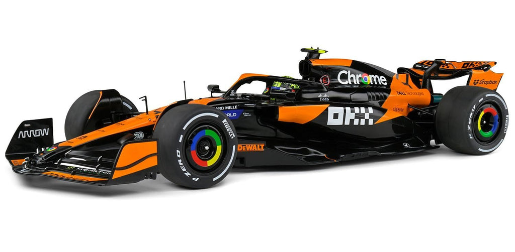 F1 Lando Norris Miami Grand Prix Racing Car McLaren MCL38 Miami Grand Prix Collection #4 1:43 Diecast